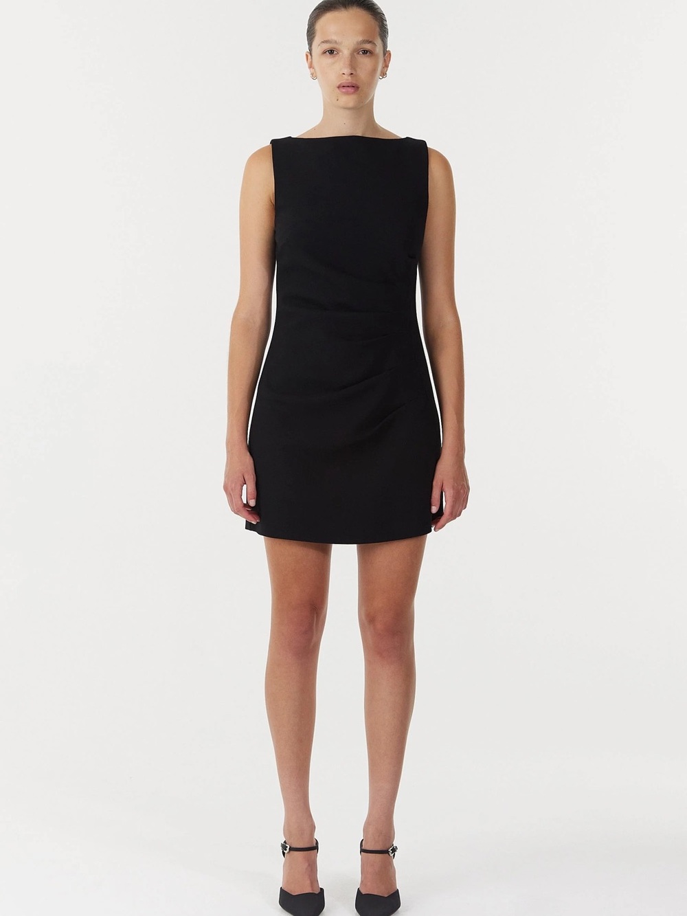 Classic Black Sleeveless Mini Dress